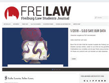 Tablet Screenshot of freilaw.de